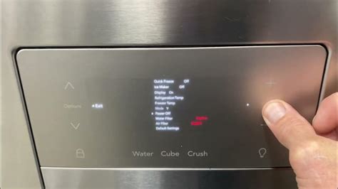 Frigidaire Gallery Refrigerator Control Settings And Turning