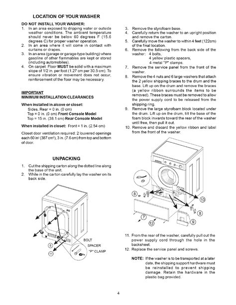 Frigidaire gallery series washer owners manual. - Ditch witch j20 manual ditch witch trencher.