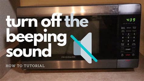 The most straightforward way to turn off the beep on your Frigidaire microwave is through the control panel. If the first method doesn't work or if you prefer a more comprehensive approach, you can try resetting your Frigidaire microwave to its factory settings.. 