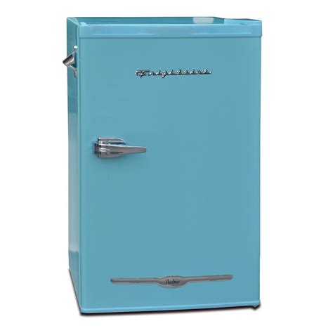 The sleek retro design is old school yet it still looks great with any deco. Space saving flush back design and dependable compressor cooling. Refrigerator is CFC free meaning that it is friendly to the environment. Manual defrost. Product ID #: 322524955 Internet #: 058465818715 Model #: EFR840-MINT.. 