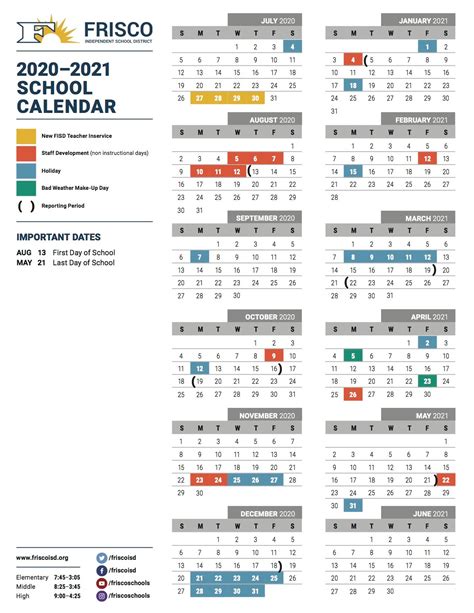 Corbell Elementary Calendar. Frisco Independent School District .... 