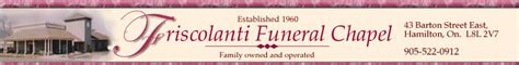 Friscolanti obituaries today. .  Friscolanti Funeral Chapel provides complete fu...