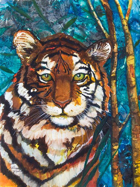 Frisket film, Watercolor and Tiger! theartofpatriciaallinghamcarlson