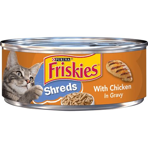 Friskies Savory Shreds with Chicken in Gravy Canned Cat Food, …