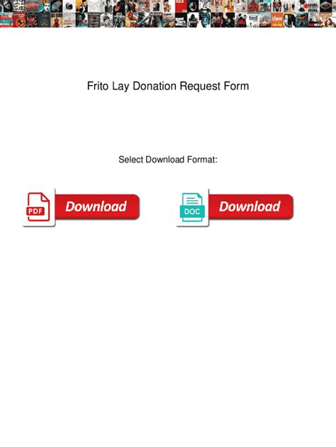 Frito lay donation request. Complete Frito Lay Donation Request online with US Legal Forms. Easily fill exit PDF blank, cut, and sign i. Save or instant sent your finalized documents. Our use cookies to improve security, personalize the user experience, improvements our selling activities (including cooperating with our market partners) and for other business use. ... 