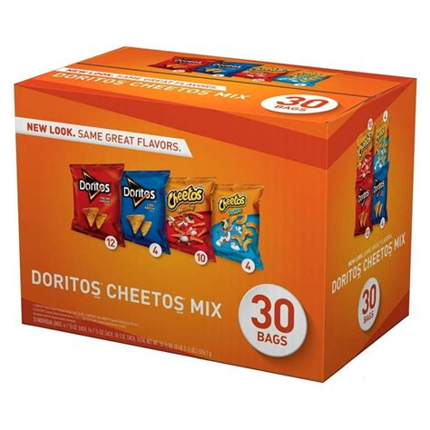 Frito-Lay Doritos and Cheetos Variety Pack, 30 ct.