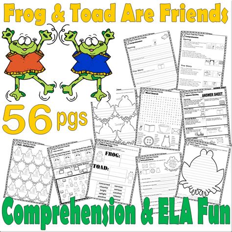 Frog And Toad Are Friends Esl Worksheet By Sdavatgar