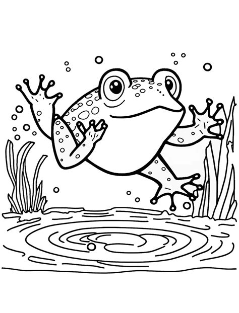 Frog Coloring Shee