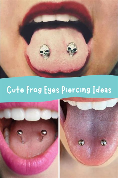 Frog eyes piercing is a tongue piercing that replicates two frog eyes with a curved barbell. Learn the difference between frog eyes piercing and snake eye piercing, the process of …. 