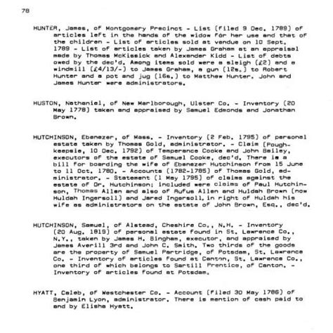 From Our eLibrary Genealogical Data from Inventories of New York