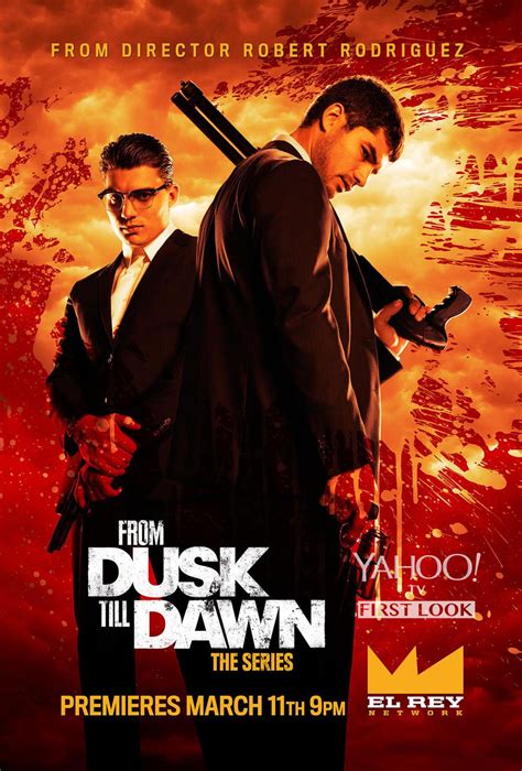 From dusk till dawn show. Rated 4.5/5 Stars • 01/09/23. In Theaters At Home TV Shows. Bank robber Seth Gecko and his violent brother, Richie, are on the run -- a robbery gone bad left several people dead -- and the FBI ... 