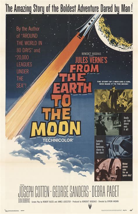 From earth to the moon. Jan 6, 2009 · HBO’s 1998 miniseries “From the Earth to the Moon” retold the story of the Apollo program based on Andrew Chaikin’s 1994 book, “A Man on the Moon.” The series used the docudrama format, interspersing dramatic recreations with actual NASA and archival footage. 