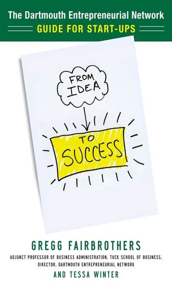 From idea to success the dartmouth entrepreneurial network guide for. - Ingersoll rand up5 30 user manual.
