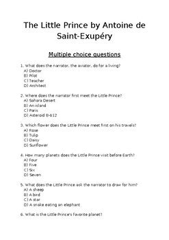 From the wild prince answer key. .  ...