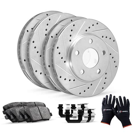 Front Brake Discs Rotors And Ceramic Pads Fits 90-97 Honda Accord …