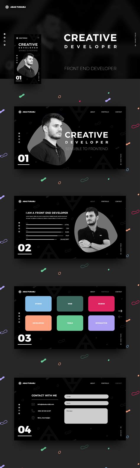 Front End Developer Portfolio website design Portfolio web design