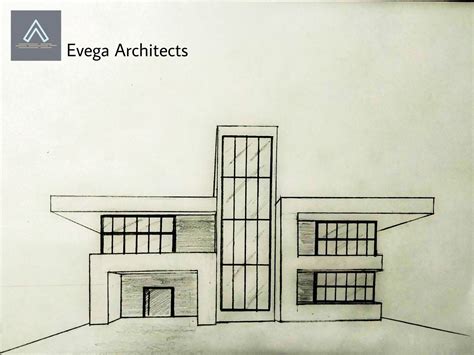 Front House Elevation Design Drawing