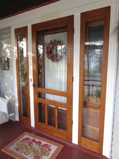 Front door with screen door. Exterior Doors; Screen Doors. Review Rating. ... 36 in. x 80 in. Chesapeake Series Reversible Wood Screen Door with Extra-Large Pet Flap. Add to Cart. Compare $ 298 ... 