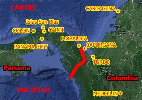 Frontera panamá colombia por tierra. Fronteras de Colombia. Trazados y delimitaciones de fronteras de Colombia con sus vecinos, desde 1810 hasta la actualidad. Colombia se encuentra ubicada en la esquina noroccidental de América del Sur, confinada entre la enorme selva amazónica y los océanos Atlántico y Pacífico, siendo además cruzada por la gran cordillera de los Andes. 