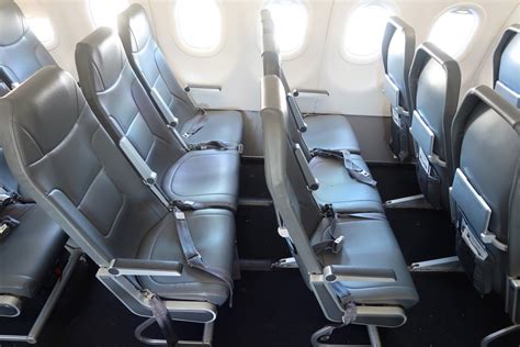 Frontier plane seats. Seat 9 B is a standard Economy Class seat that has limited recline due to the exit row behind. 9 C: None: No Power: Seat 9 C is a standard Economy Class seat that has limited recline due to the exit row behind. 9 D: None: No Power: Seat 9 D is a standard Economy Class seat that has limited recline due to the exit row behind. 9 E: None: No Power 