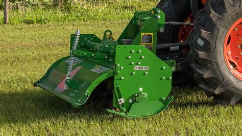 Frontier offers 13 models of rotary tillers with working widths ranging from 42 to 121 inches (11 m). . 