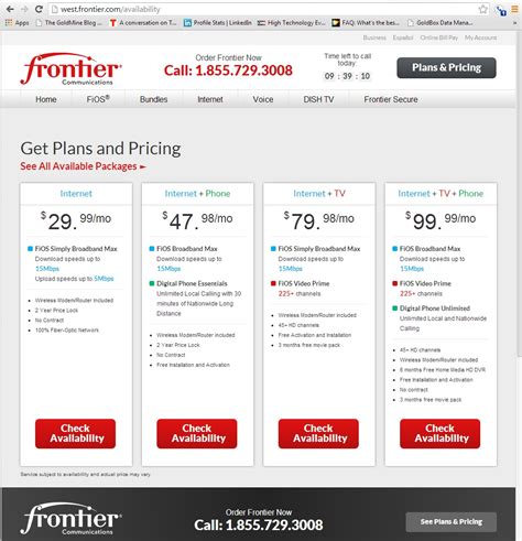 Frontier tv plans. Frontier TV and Internet Packages. Internet speeds up to 5,000Mbps. YouTube TV includes 100+ channels. Save $120 on YouTube TV for one year. Home phone service available. Plans starting at. $107.98/mo. 