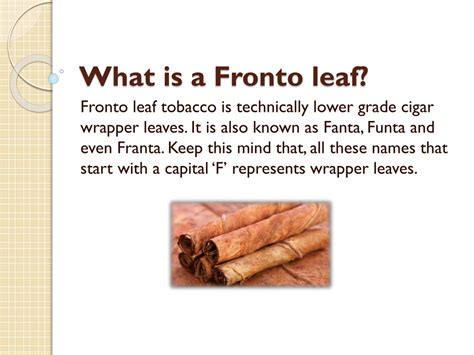 Fronto leaf vs cigarettes. .  With Bulk Fronto Leaf, you can pull wrappers, make grab...