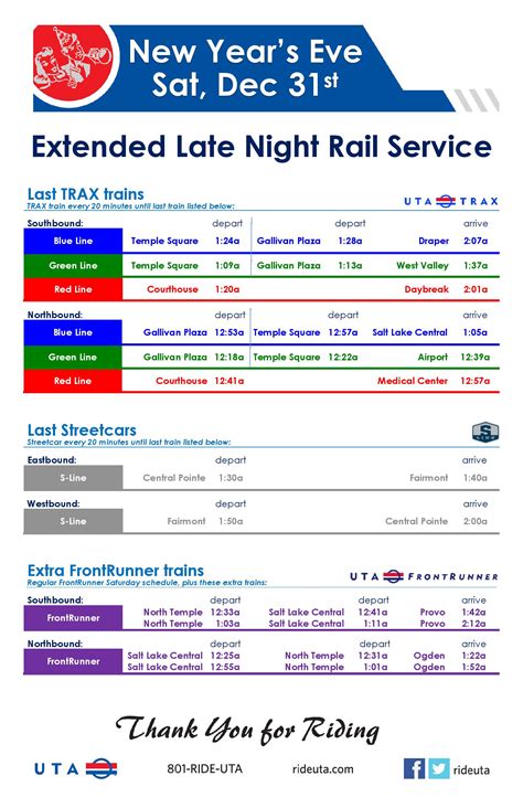 Frontrunner schedule. The Utah Transit Authority (UTA) serves the Wasatch Front with regular bus, light rail and commuter rail schedules. FrontRunner commuter rail links Salt Lake to both Ogden in the north and Provo in the south, while TRAX light rail serves Salt Lake County including Salt Lake International Airport to downtown Salt Lake City in just 20 minutes. 