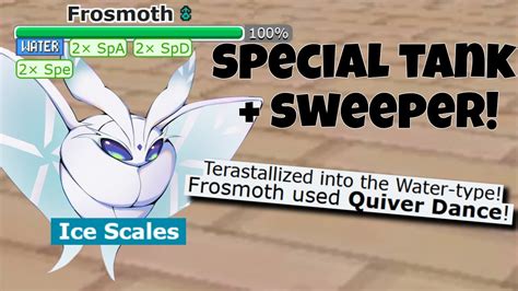 Frosmoth is an Ice/Bug-type Pokemon in Pokemon Scarlet and Violet (SV). Frosmoth evolves from Snom when leveled up with High Friendship at night, and is in the Bug Egg Group. Learn about the Gen 9 learnset of Frosmoth, how to get Frosmoth and all locations, as well as its stats, abilities, best Tera Type and Nature, and weaknesses here.