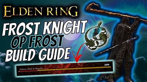 This Elden Ring Frost Knight build by Prez is an insanely good alternative to overpowered bleed builds, if you want to make a really OP build without using bleed, this is a great choice for you. It takes advantage of one of the best weapons in the game and can be obtained early on, also has the ability to infinite projectiles at zero cost.. 