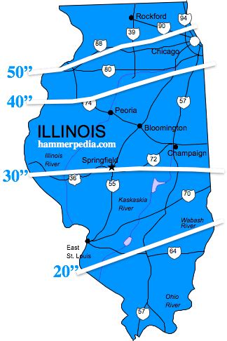 Frost line map illinois. Illinois was both cooler and drier than the 1991-2020 normal in 2022. The statewide average annual temperature was 52.0 degrees, 0.6 degrees below normal and tied for the 51 st warmest on record. Statewide average total precipitation in 2022 was 37.24 inches, 3.51 inches below normal and the 61 st driest year on record.. 2022 Temperatures 
