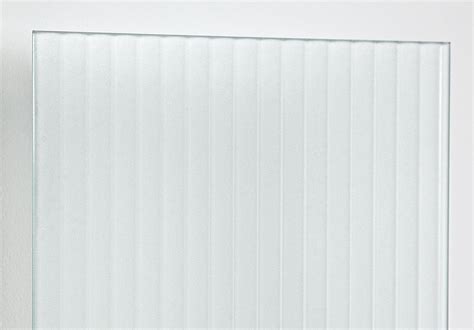 Frosted reeded glass.  For example, if the opening measures 12" x 18...