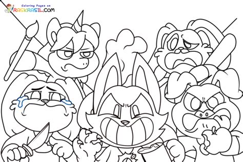Unicorns Coloring Page