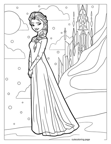 Frozen Elsa Coloring Shee