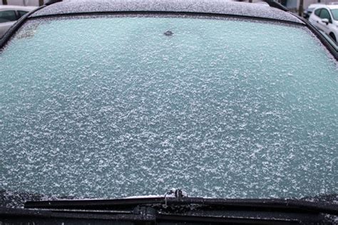 Frozen Windshield in the Car Stock Image Image of surface, abstract