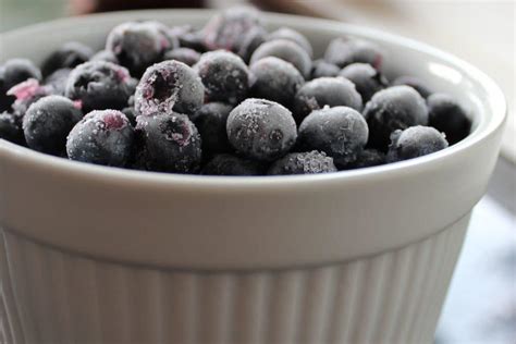 Frozen blueberries. Learn how to use fresh or frozen blueberries in pastries, pies, sauces, drinks, and more. Find tips on how to prepare and bake with frozen blueberries and enjoy their sweet flavor and color. 