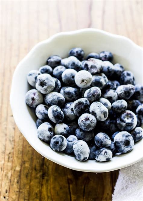 Frozen blueberry. Make Blueberry Slurry. Defrost and drain frozen blueberries. Reserve 4 fluid ounces of juice. Add 1 ½ ounces of cornstarch to a small bowl and dissolve by whisking in 3 fluid ounces of cold water. Measure 2 ounces (5 tablespoons) of granulated sugar into a medium-sized saucepan. 