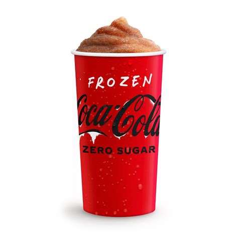 Frozen coke drink. 