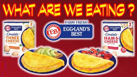 Frozen omelets. Egglands Best Frozen Omelets. Made with cage-free eggs, Egglands Best Frozen Omelets offer a convenient, wholesome breakfast made from nutritionally superior eggs, according to the brand. The lines varieties are Three Cheese, filled with cheddar, Monterey jack and parmesan cheese, and featuring 13 grams of protein Ham & Cheese, … 