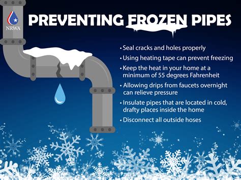 Frozen pipe prevention. 3. Allow A Dripping Faucet. While water can still freeze when in motion, especially if only moving slowly, it does take longer. Keeping a slow drip allows you to identify a frozen pipe quickly so you can shut off the main water valve and work to thaw the pipe immediately. 4. 