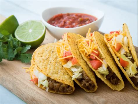 Frozen tacos. Air fry the beef for 5 minutes at 375°F (190°C). If it's not browned enough, chop the beef crumbles up even smaller with a metal spatula (or crumble using clean hands), and put the beef back in the air fryer. Air fry for 1 more minute at 375°F (190°C). To make taco bowls, follow the directions provided in the recipe notes below! 