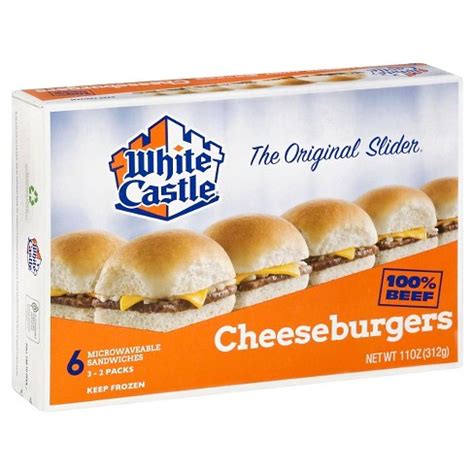 Frozen white castle burgers. May 20, 2019 · In 1921, it all started out so innocently. A five-cent small hamburger. A Castle-shaped restaurant. And nothing like it before, or since. A humble 100% beef patty with onions, and a pickle. So easy to eat, it was dubbed the Slider. The only thing better than polishing off a Sack of Sliders alone, is doing it with friends. Could it get any better than that? White Castle. Because The Crave Is A ... 