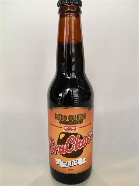 FruChoc beer “BruChoc” made in SA by Bid Shed Brewing …