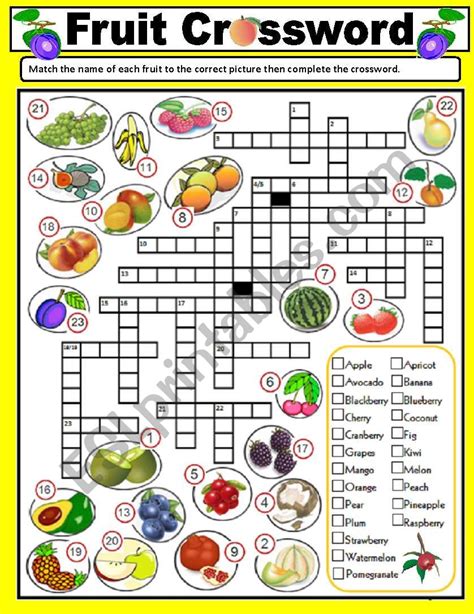 The Crossword Solver found 30 answers to "Tropical fruit (9)", 9 letters crossword clue. The Crossword Solver finds answers to classic crosswords and cryptic crossword puzzles. Enter the length or pattern for better results. Click the answer to find similar crossword clues.. Fruit 9 letters
