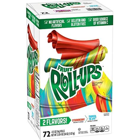 Fruit Roll-Ups Tropical Tie-Dye Mini Rolls, 5-Pack Big Lots