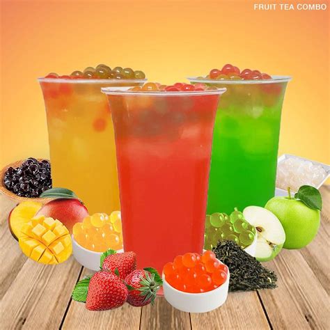 Fruit bubble tea. CREATE AND CONSUME. We serve delicious and refreshing smoothies, milkshakes and bubble tea. We use 100% real fresh fruits in order to produce your favourite beverages. At Fruity Fruitea, our menu is fully customizable which means you’re the creator and consumer at the same time! Pick any beverage, any fresh fruits and any toppings to generate ... 