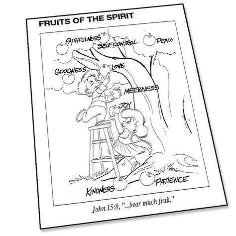 Fruit of the Spirit Coloring Page Super Church