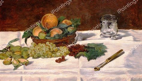 Fruit on a Table Painting by Edouard Manet Reproduction ...