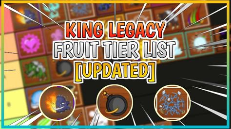 Fruits king legacy. In King Legacy, if you have extra Fruit that you’re not using, they can be traded with the Legacy Fruit Trader for keys. Each key has a specific point value, and so does each Fruit. To acquire a key, you need to trade Fruits that collectively match and total the key’s value. Fruit Point Values: Common Fruit: 1 point each 
