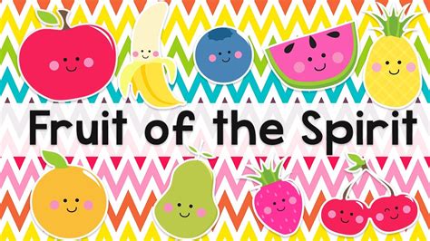Fruits of the spirit song. My Fruit of the Spirit song is one of the very first Bible verse songs I ever wrote and it is still one of my favorites. The kids love when I sing this song ... 
